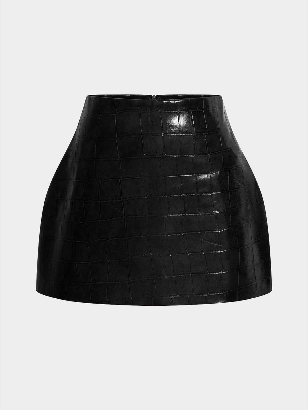 MICAS Black Texture faux leather mini skirt (NWT)